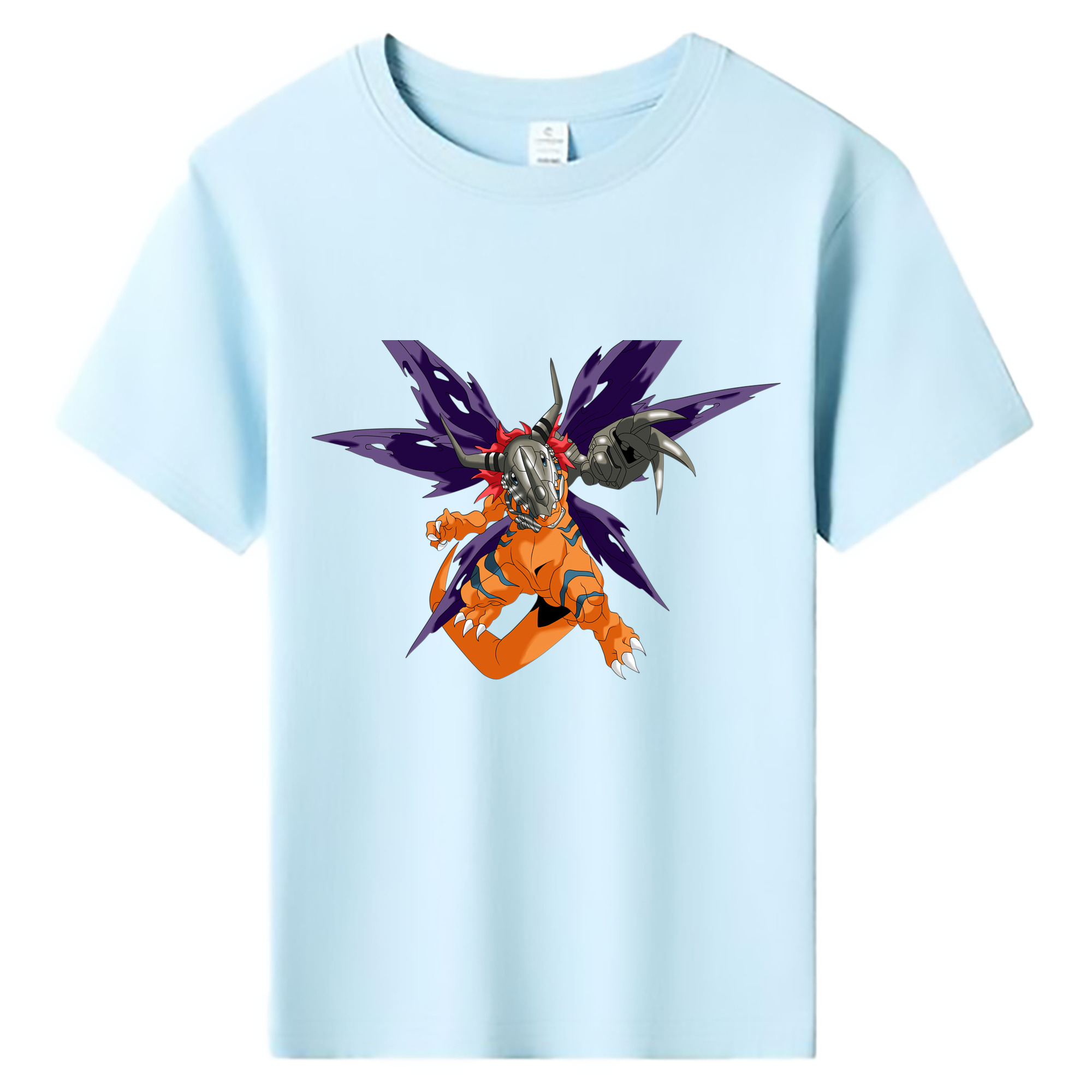 （画像用） Digimon デジタルモンスター/デジモン 綿100％キッズTシャツ（フロントプリント）